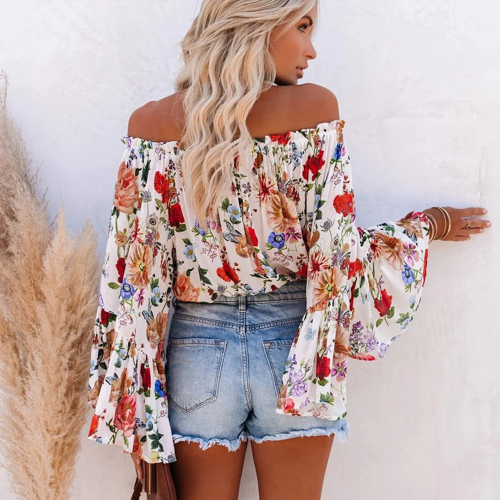 Leticia® | Trendsetting One-Shoulder Blouse With Flared Sleeves - Image 3