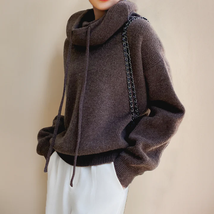 Lia - Elegant High Neck Sweater - Image 8