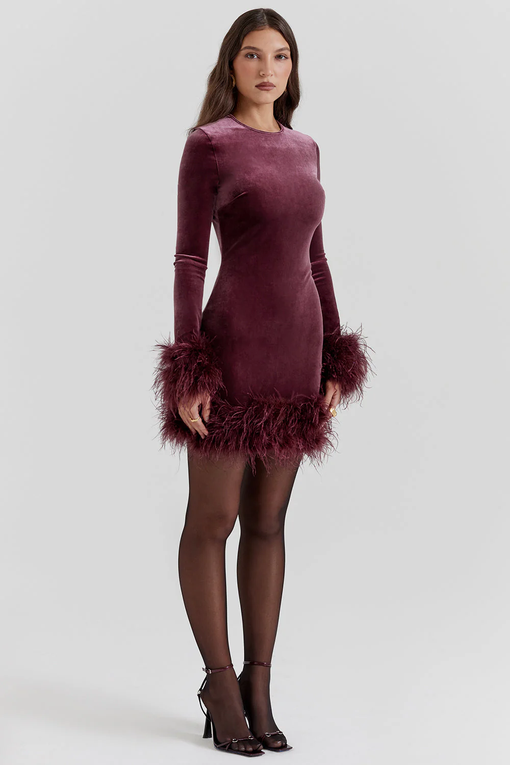 Lidia® | Women's velvet mini dress - Image 9