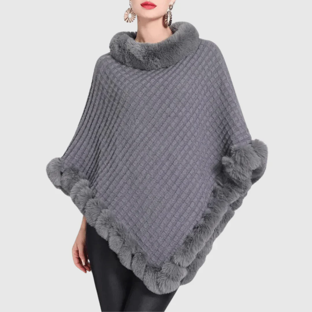 Lilian | High neck poncho for women - Image 4