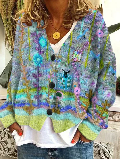 Liliana® | Cardigan retro for women - Image 4