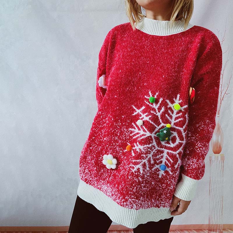 Lina® | Ensemble pull and écharpe de Noël for women - Image 10