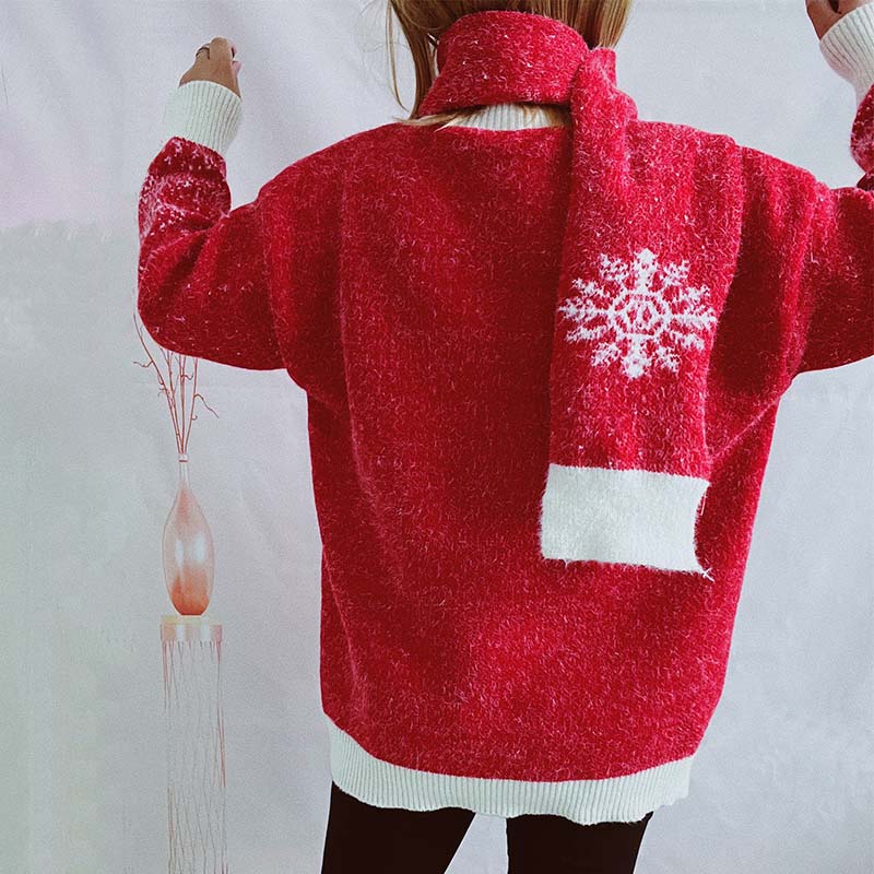 Lina® | Ensemble pull and écharpe de Noël for women - Image 11