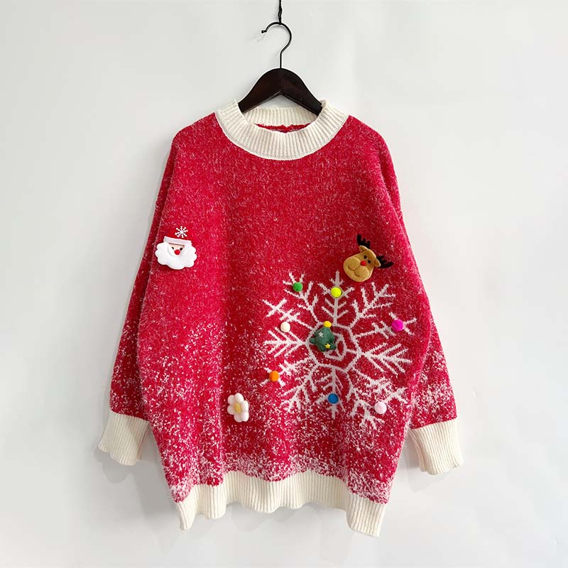 Lina® | Ensemble pull and écharpe de Noël for women - Image 2