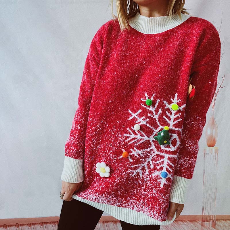 Lina® | Ensemble pull and écharpe de Noël for women - Image 9