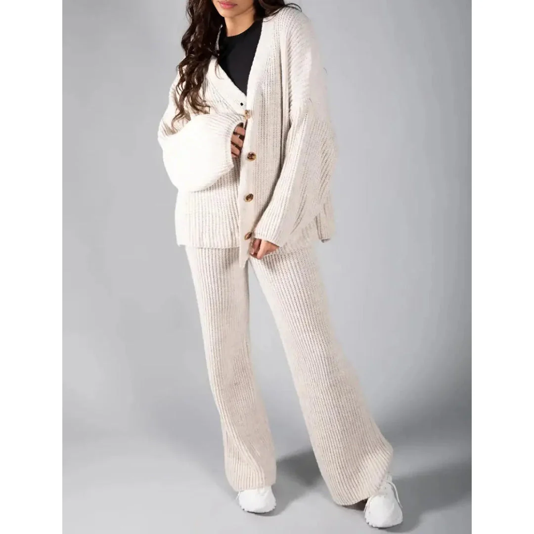 Lina | Stylish knitted combination set