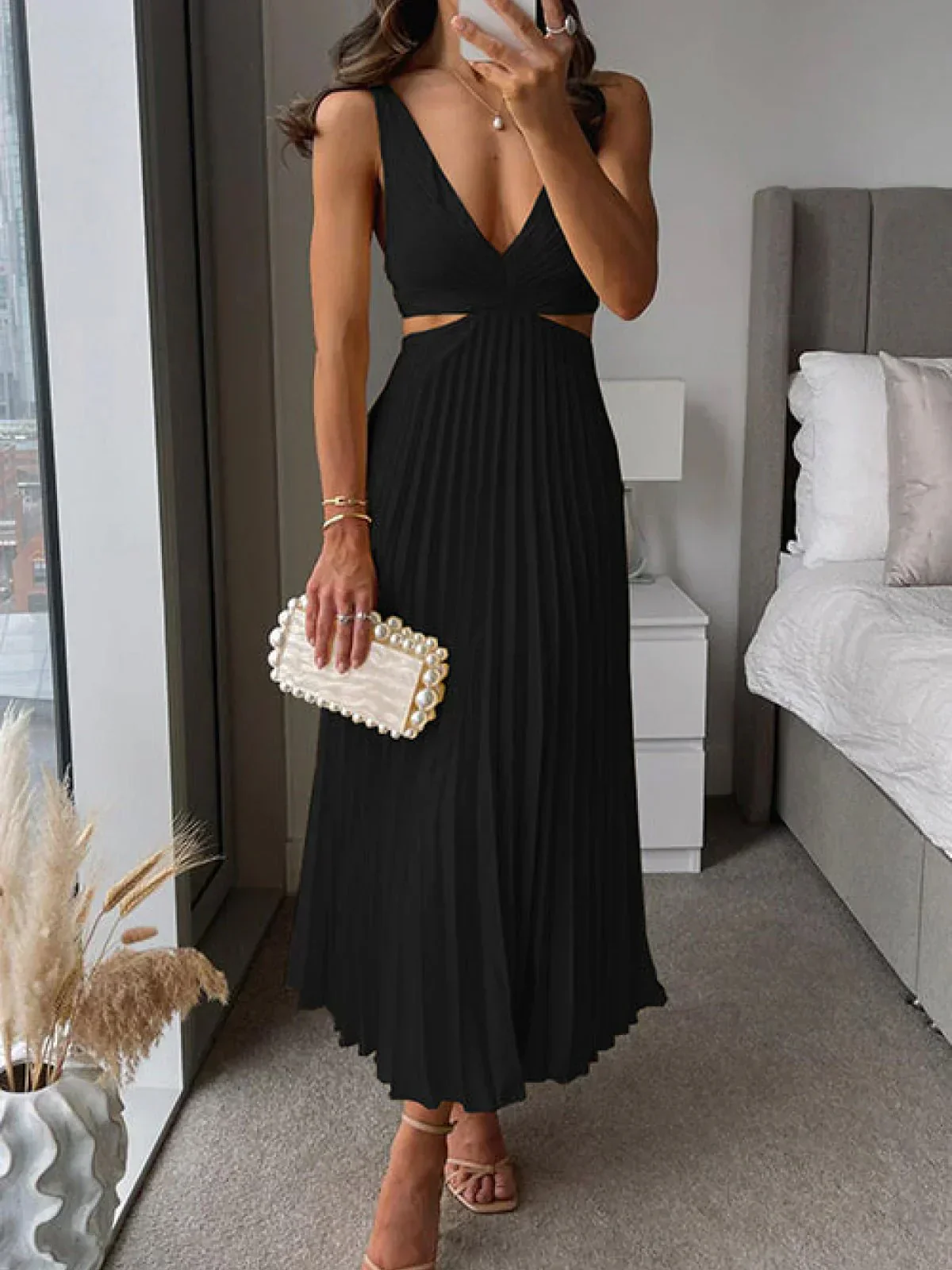 Linda® | Premium Satin Elegant Dress - Image 2