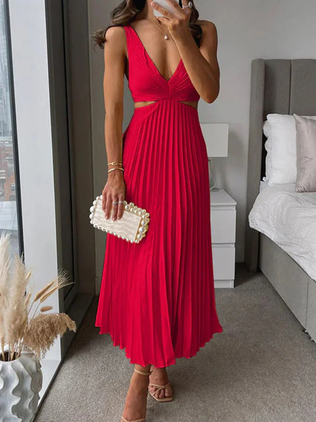 Linda® | Premium Satin Elegant Dress - Image 3