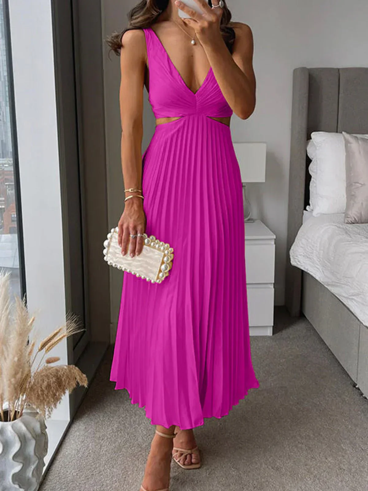Linda® | Premium Satin Elegant Dress - Image 6