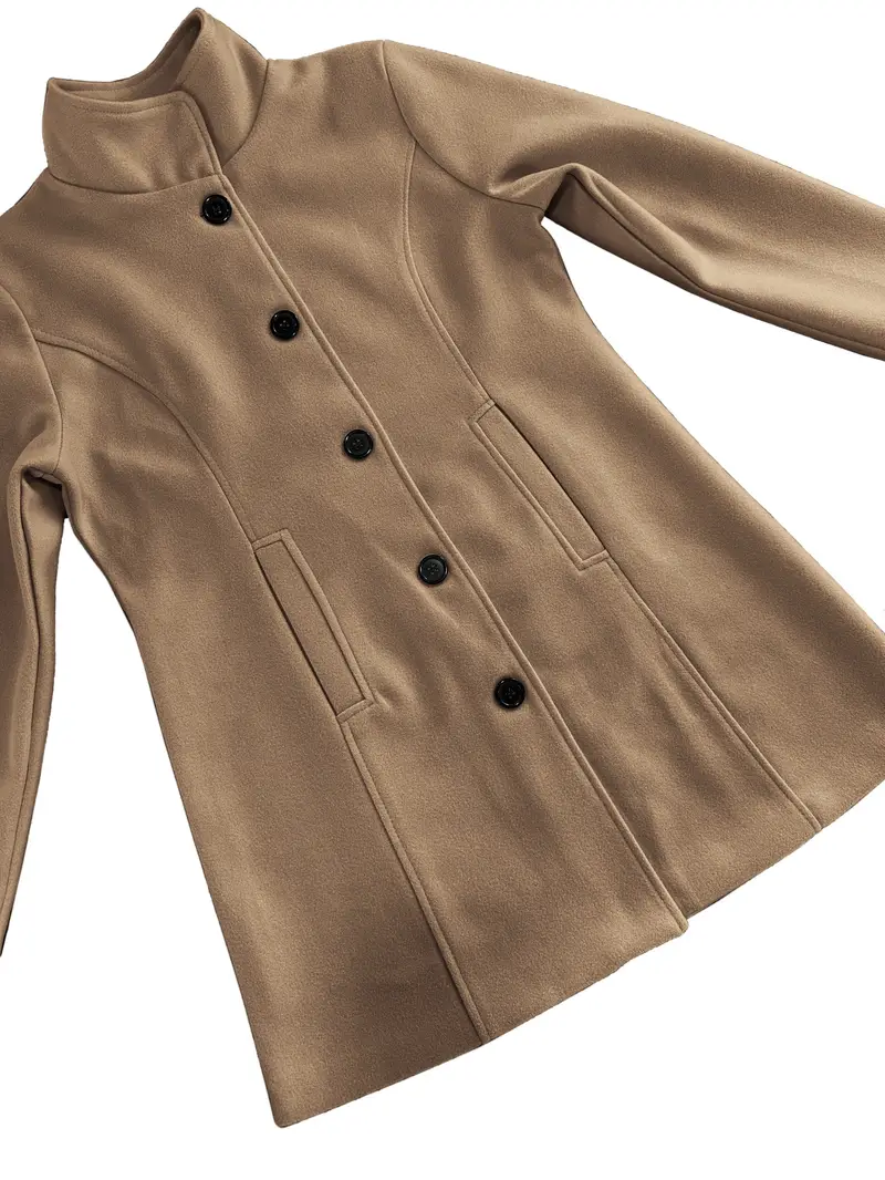 Linda | Single-breasted knit coat - Image 10