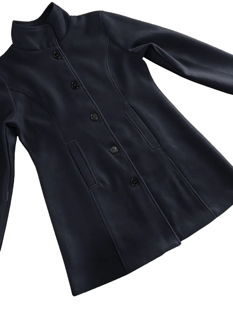 Linda | Single-breasted knit coat - Image 12
