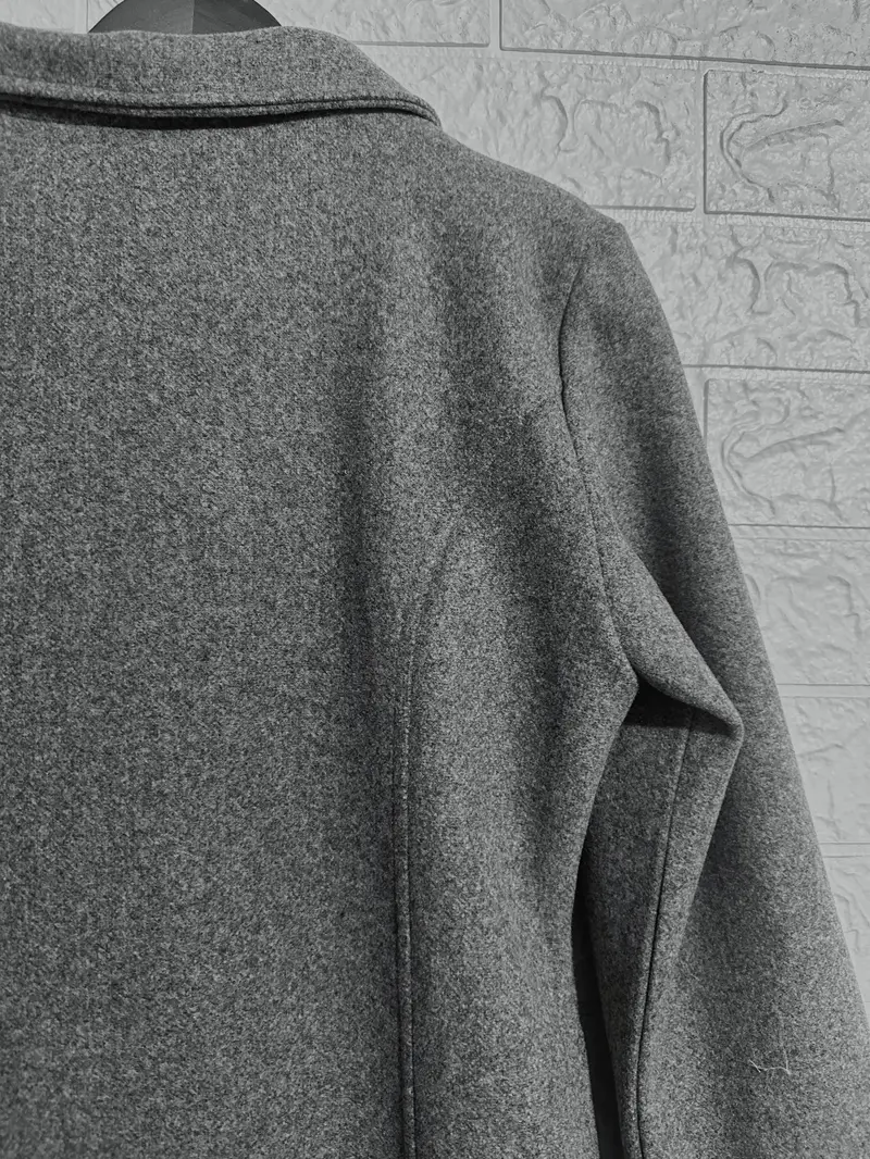 Linda | Single-breasted knit coat - Image 6
