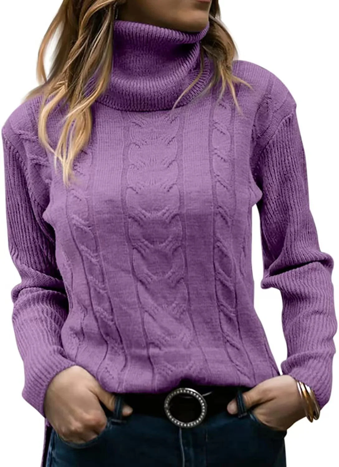 Lisa | Elegant Cable Knit Sweater - Image 4
