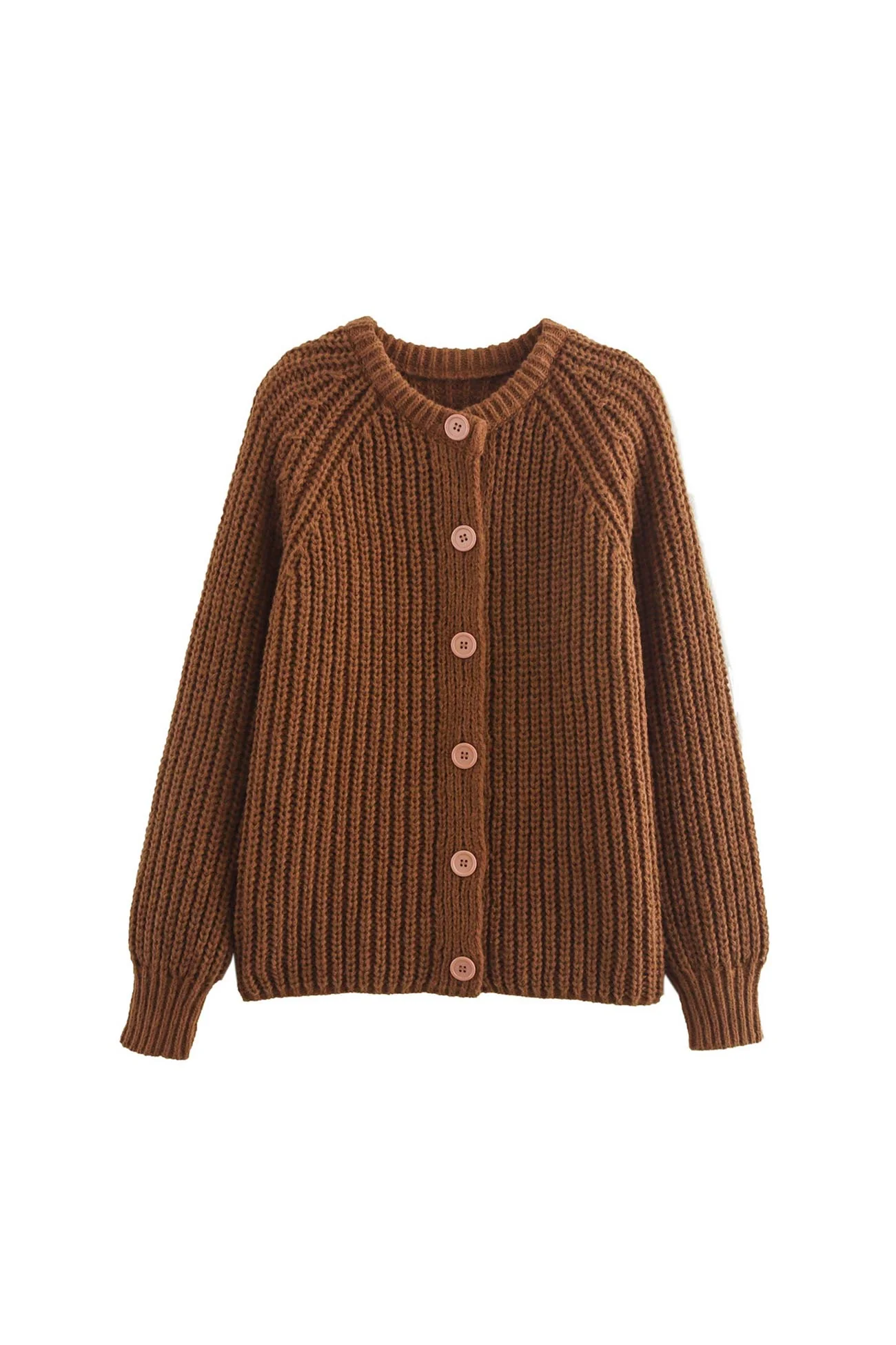 Liselotte | Plain cardigan with button placket - Image 3