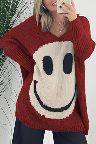 Liset | Smiley sweater for women - Image 3