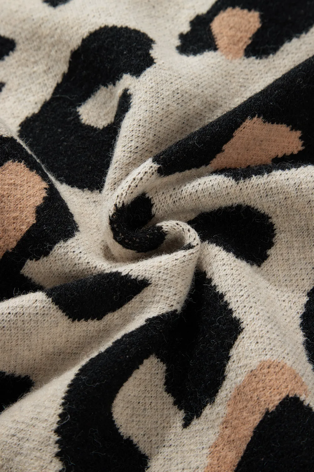 Lisette | Long sleeve leopard print open front cardigan - Image 7