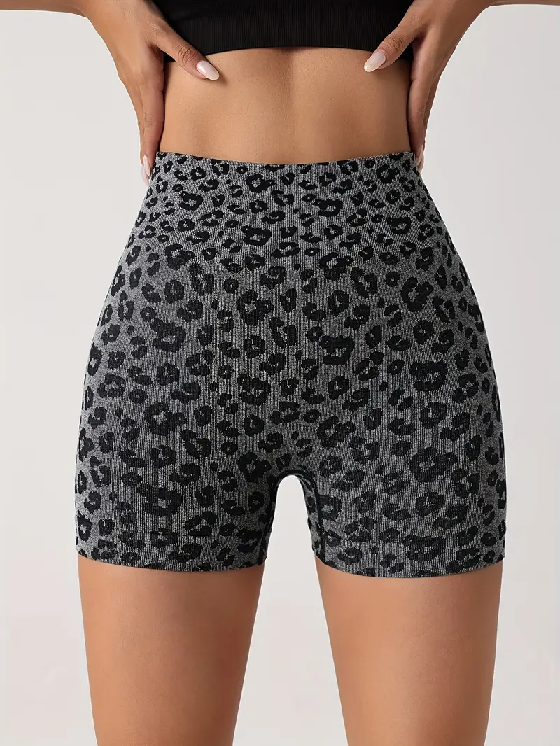 Livia® | Seamless Leopard Print Shorts - Image 2