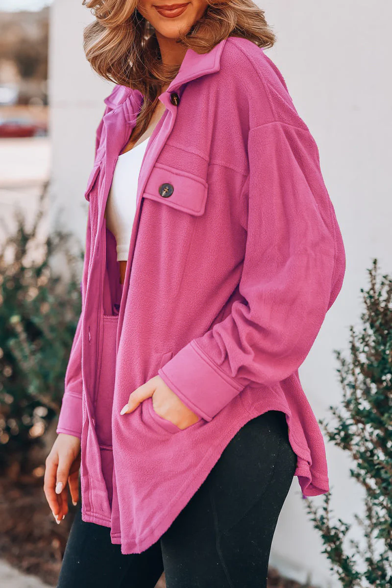 Lorena | Casual tops with a plain turn-down collar and pockets - Image 15