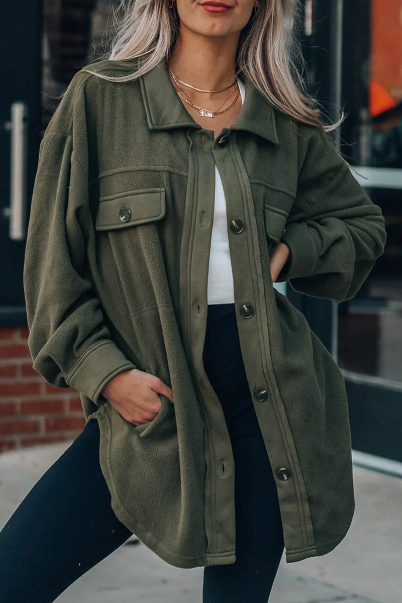 Lorena | Casual tops with a plain turn-down collar and pockets - Image 6