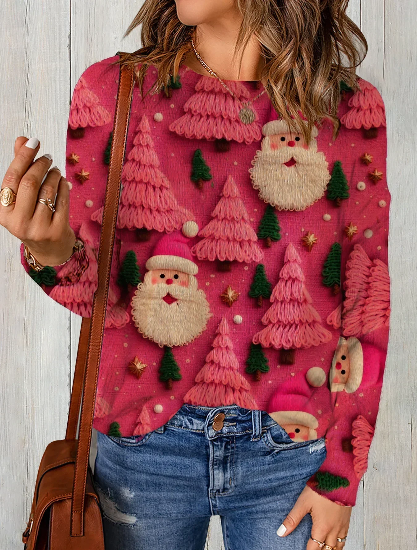 Lorena | Eleanora Christmas crew neck sweater - Image 5