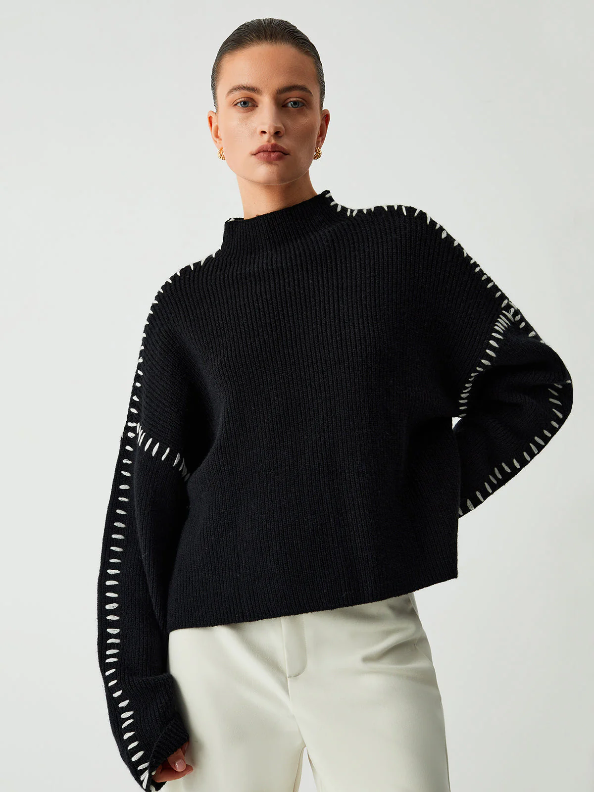 Lorena | Loose knit oversized sweater - Image 6