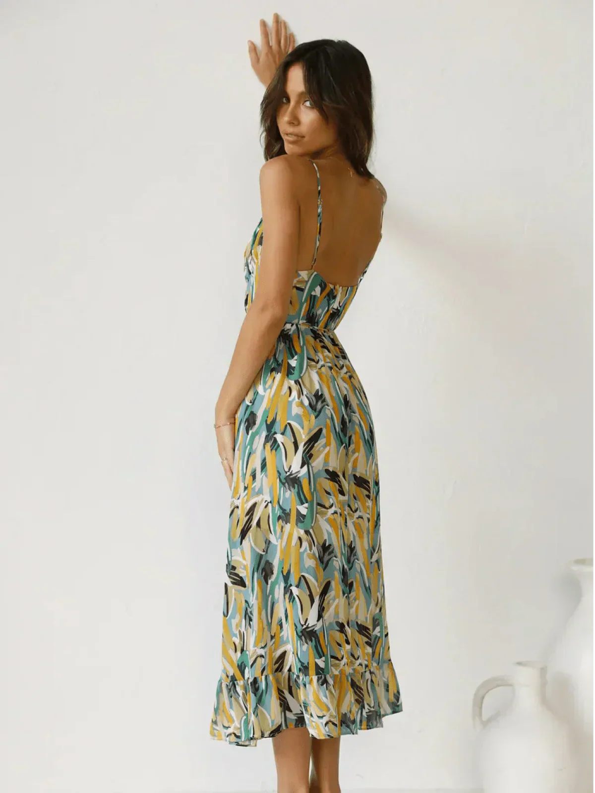 Lorena® | Premium Chiffon Midi Dress - Image 9