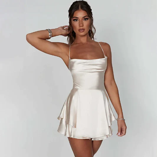 Lorena® | Satin Dress - Image 2