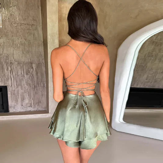 Lorena® | Satin Dress - Image 6