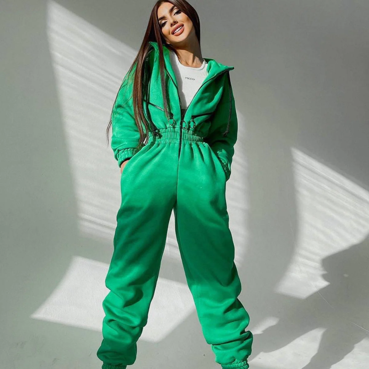 Lorena | Sweatshirt with hood and waist - Image 12