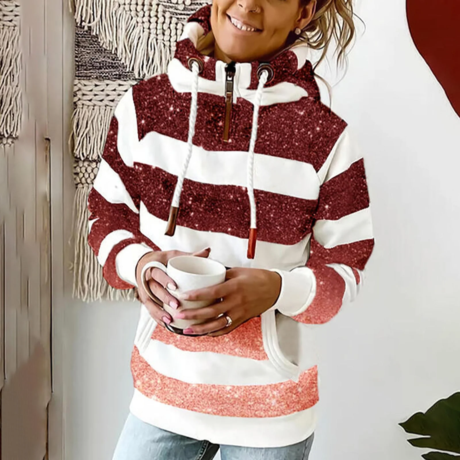 Lorena | warm sweatshirt with long sleeves for winter - Image 2