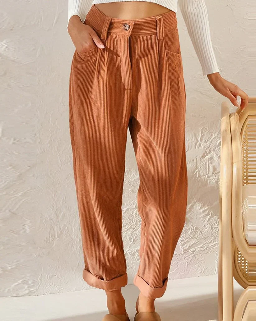 Lorena® | Women's straight high-waisted trousers - Image 2