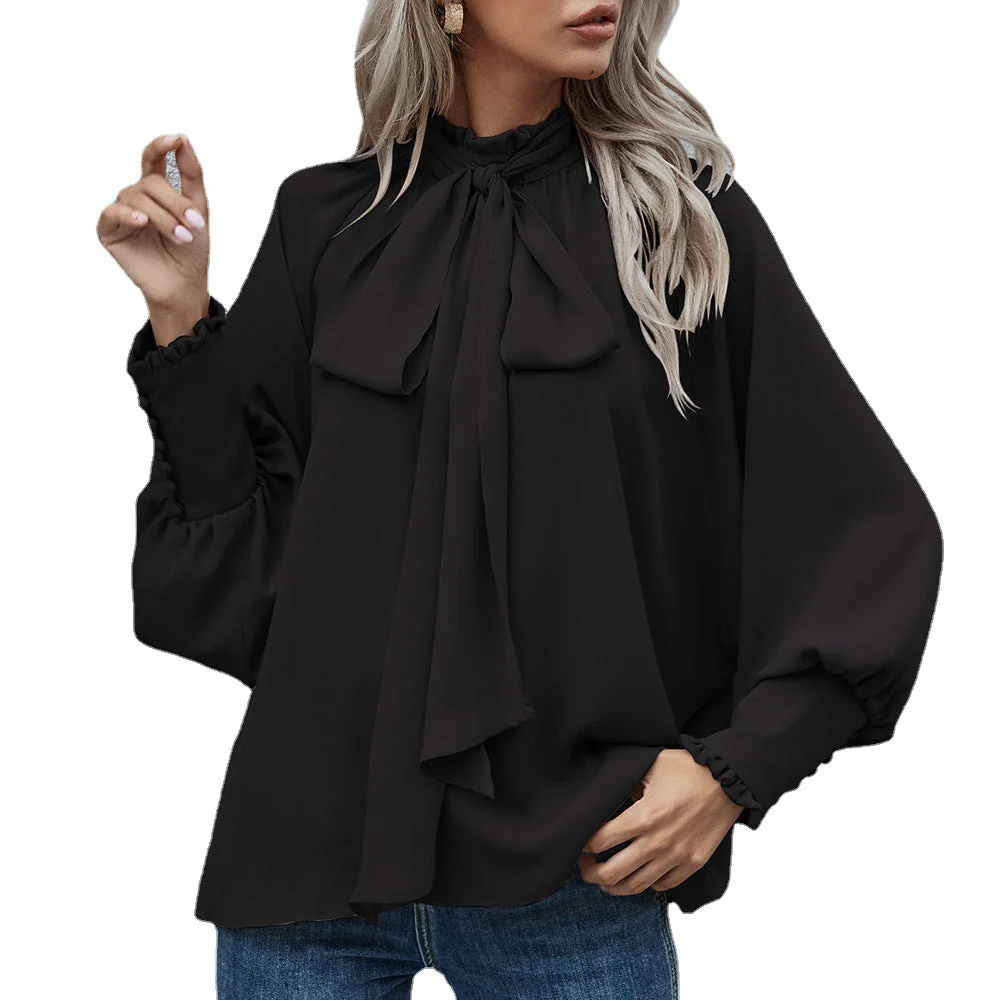 Lourdes® | Women'S Blouse With Playful Bow Collar And Longer Sleeves - Image 5