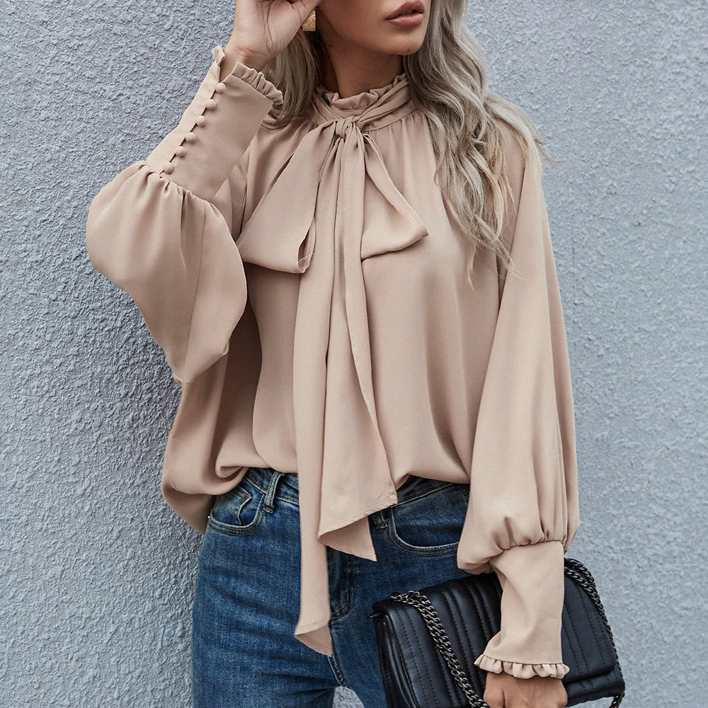 Lourdes® | Women'S Blouse With Playful Bow Collar And Longer Sleeves - Image 6