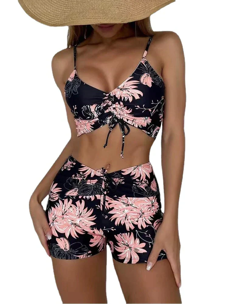 Lucia® | 3-Piece Ombre Lace Bikini Swimsuit With Beach Skirt - Image 2