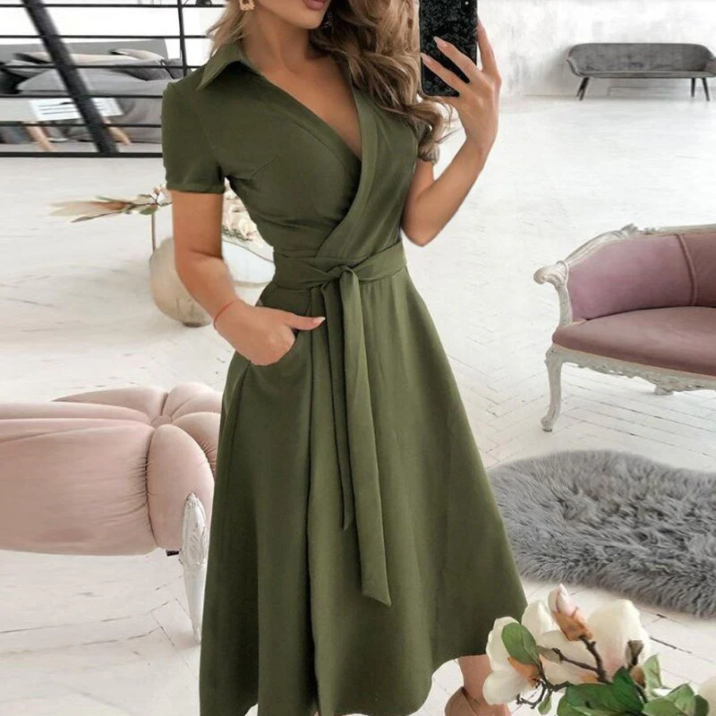Lucía® | A-Line Tie Dress - Image 10