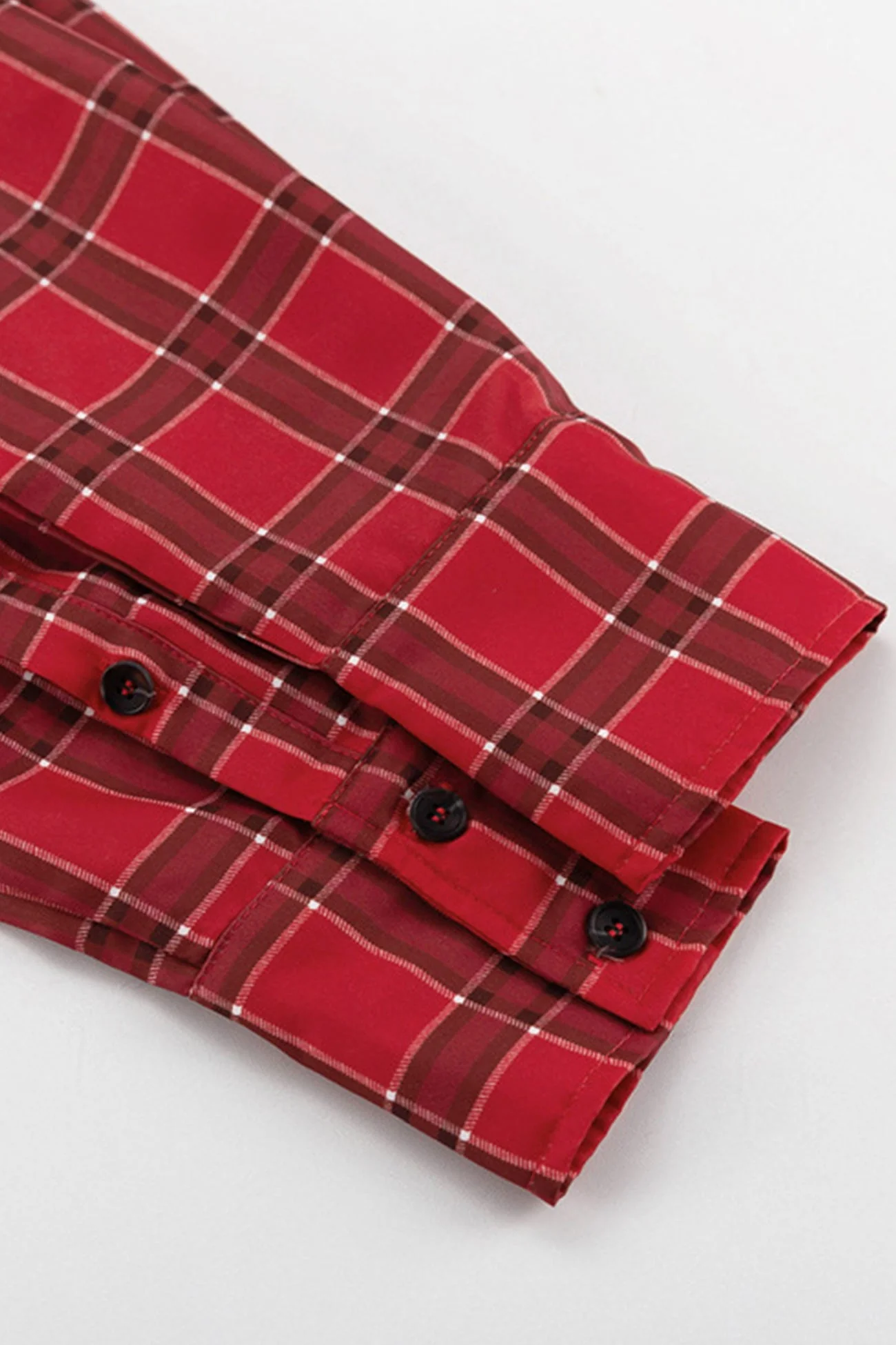 Lucía | Checked single breasted loose blouse - Image 7