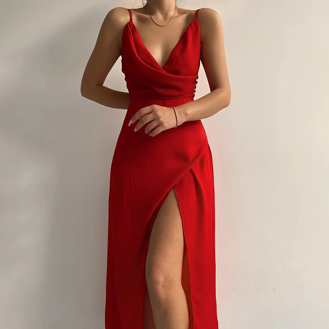 Lucía® | Elegant V-Neck Dress - Image 2
