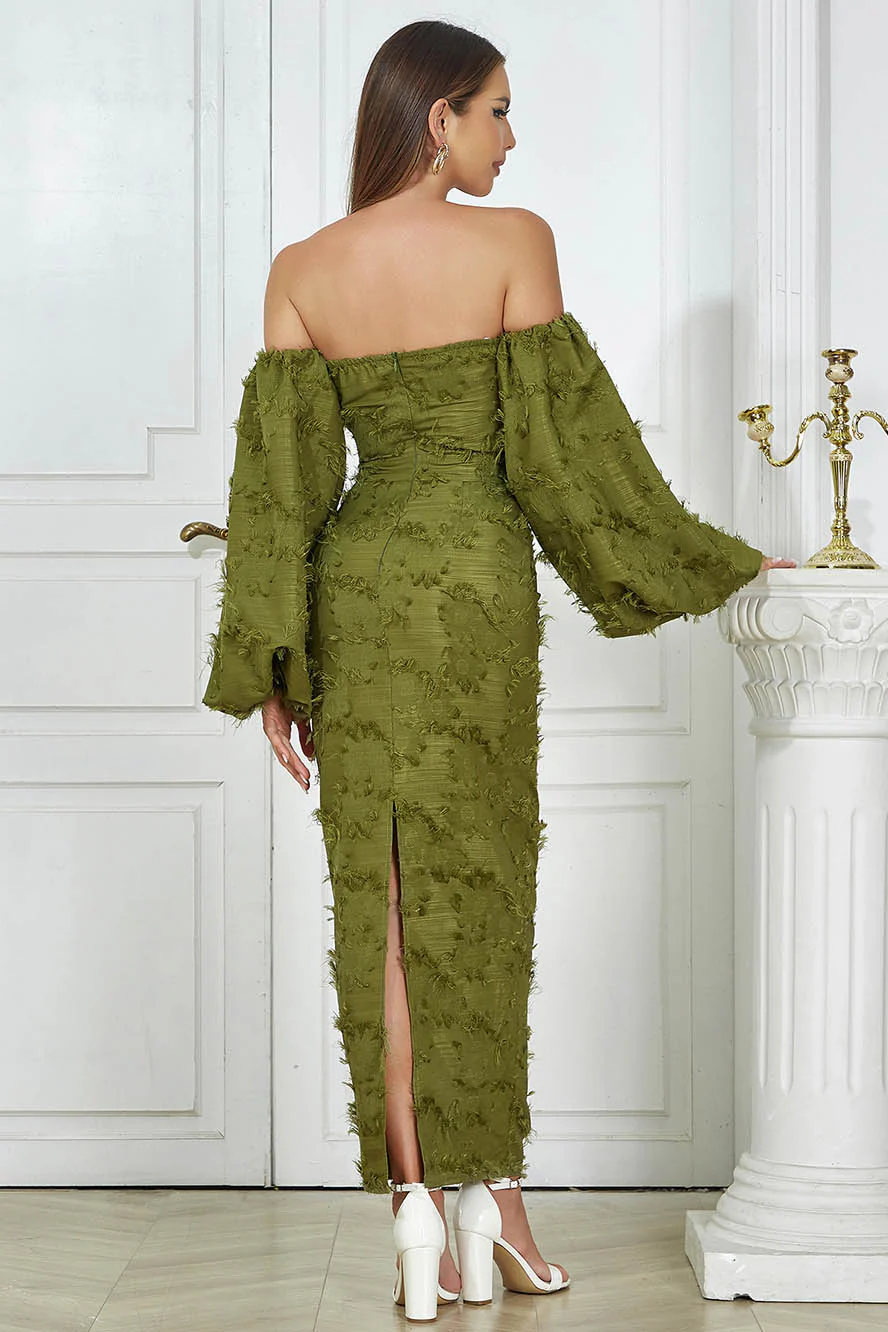 Lucía® | Knitted Maxi Dress With Low Back