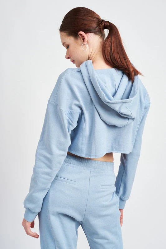 Lucía | SHORT HOODIE WITH DRAWSTRING - Image 8