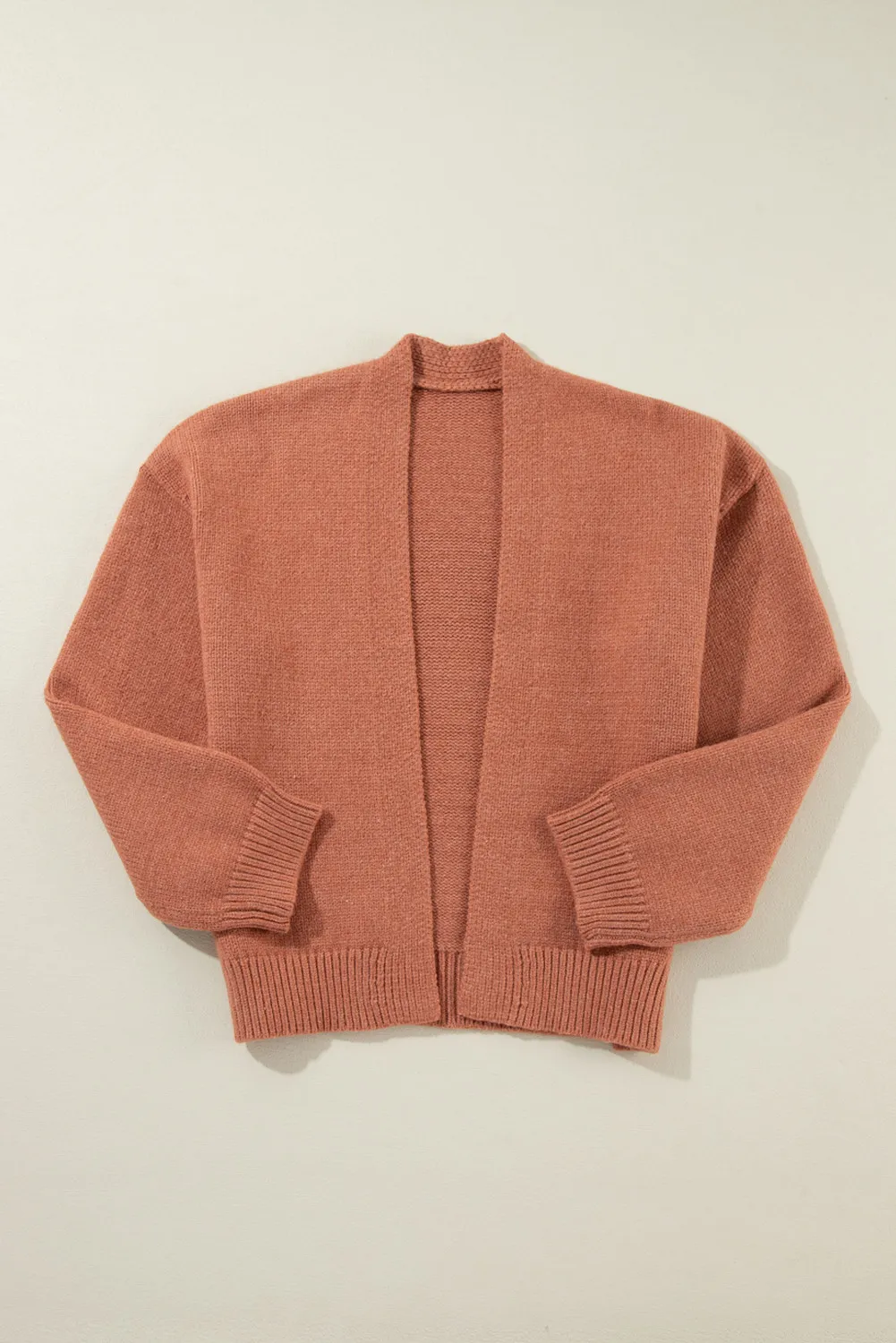 Luciana | Cardigan with an open front and dropped shoulders - Image 5