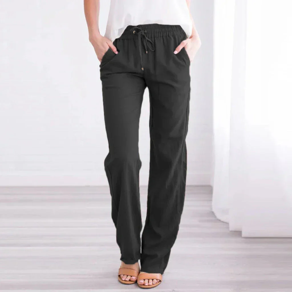 Lucrecia® | Airy Cotton-Linen Trousers For Women - Image 2