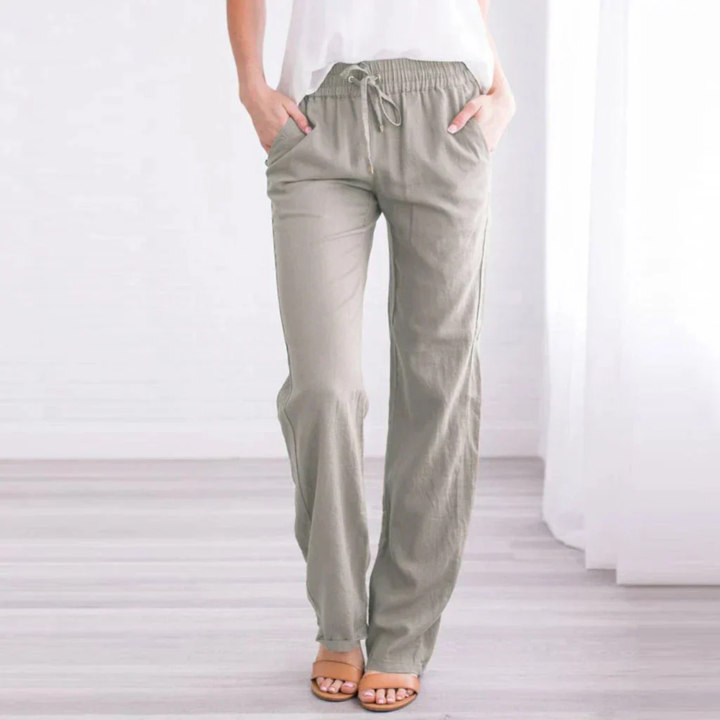 Lucrecia® | Airy Cotton-Linen Trousers For Women - Image 4