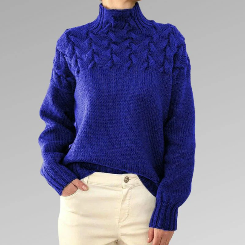 Lucy | Elegant Cable Sweater - Image 4