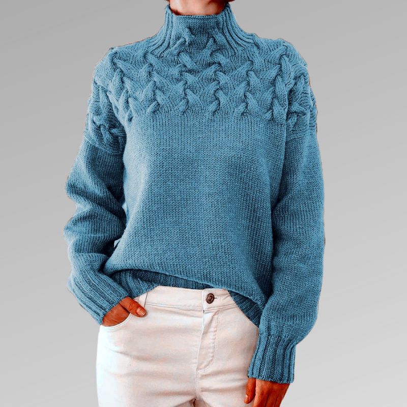 Lucy | Elegant Cable Sweater - Image 5