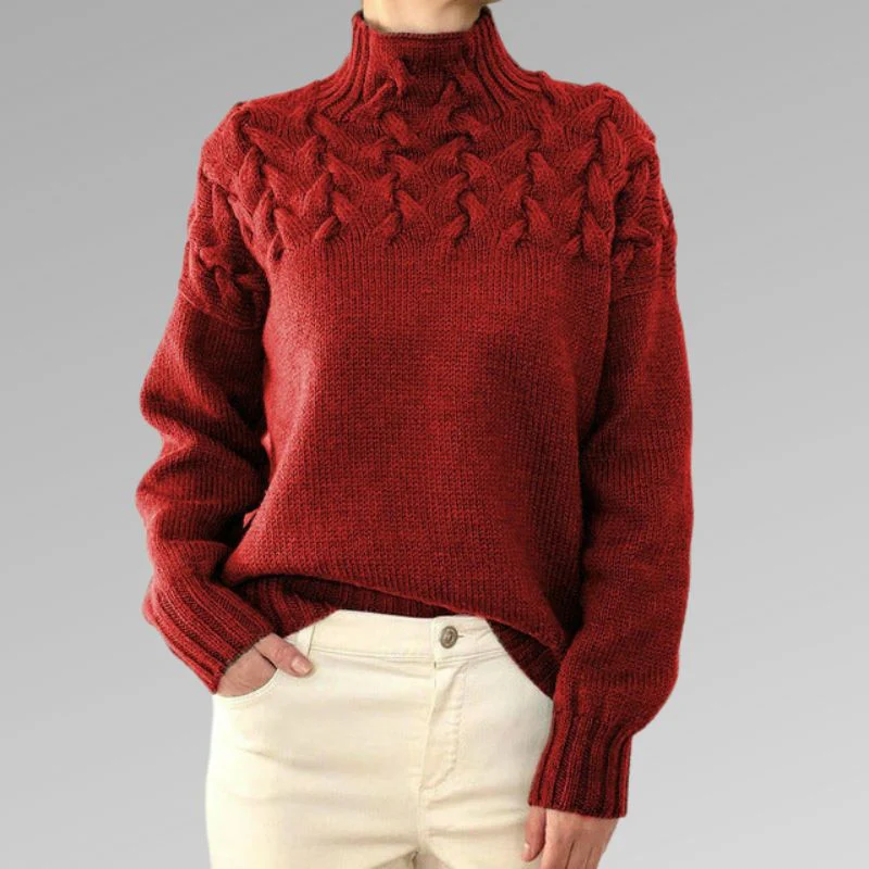 Lucy | Elegant Cable Sweater - Image 7