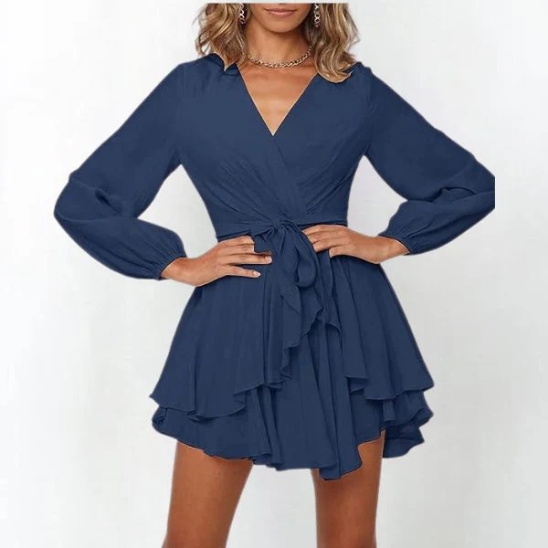 Ludmila® | Elegant Dress With Lantern Sleeves - Image 9