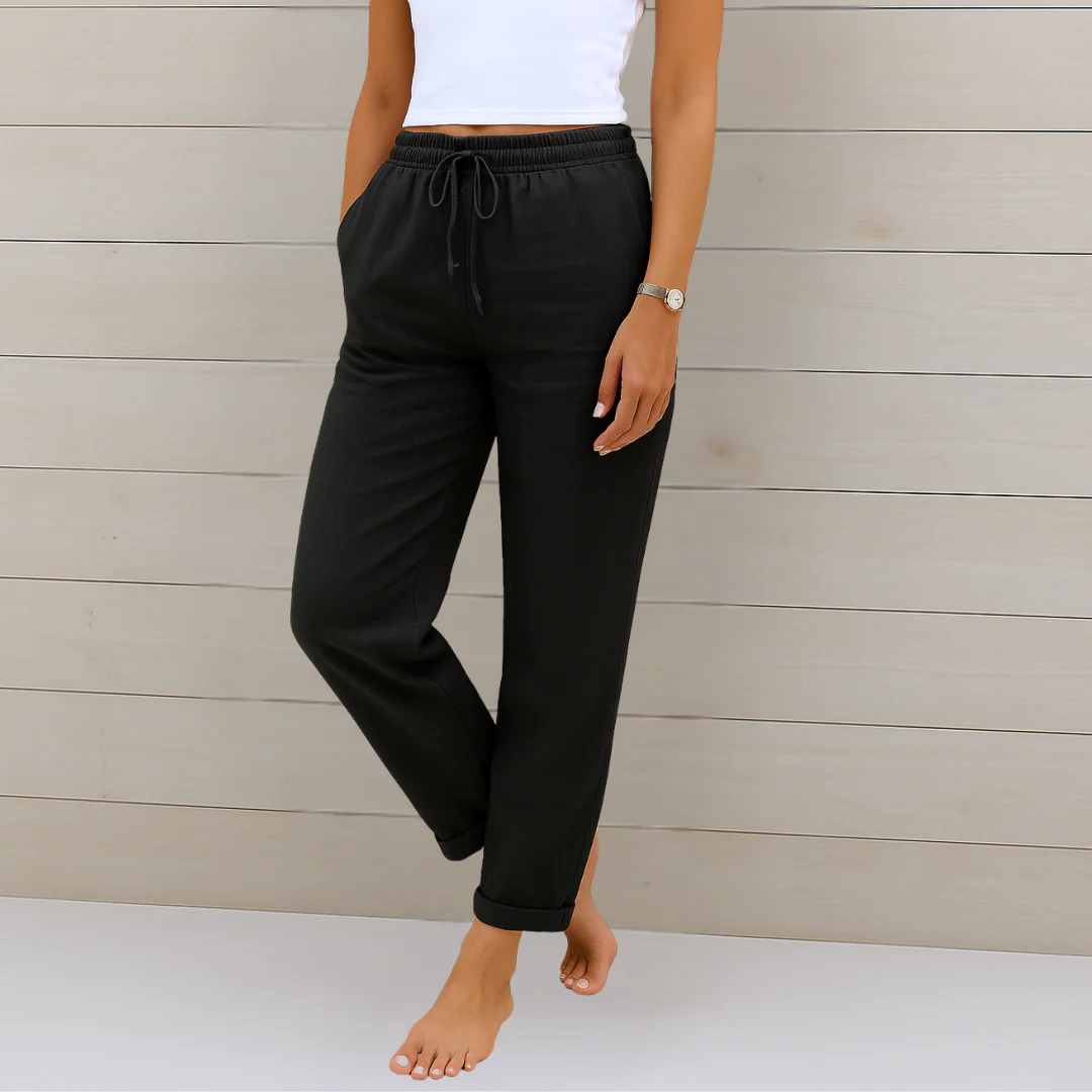 Luisa® | Breathable linen women's trousers - Image 5