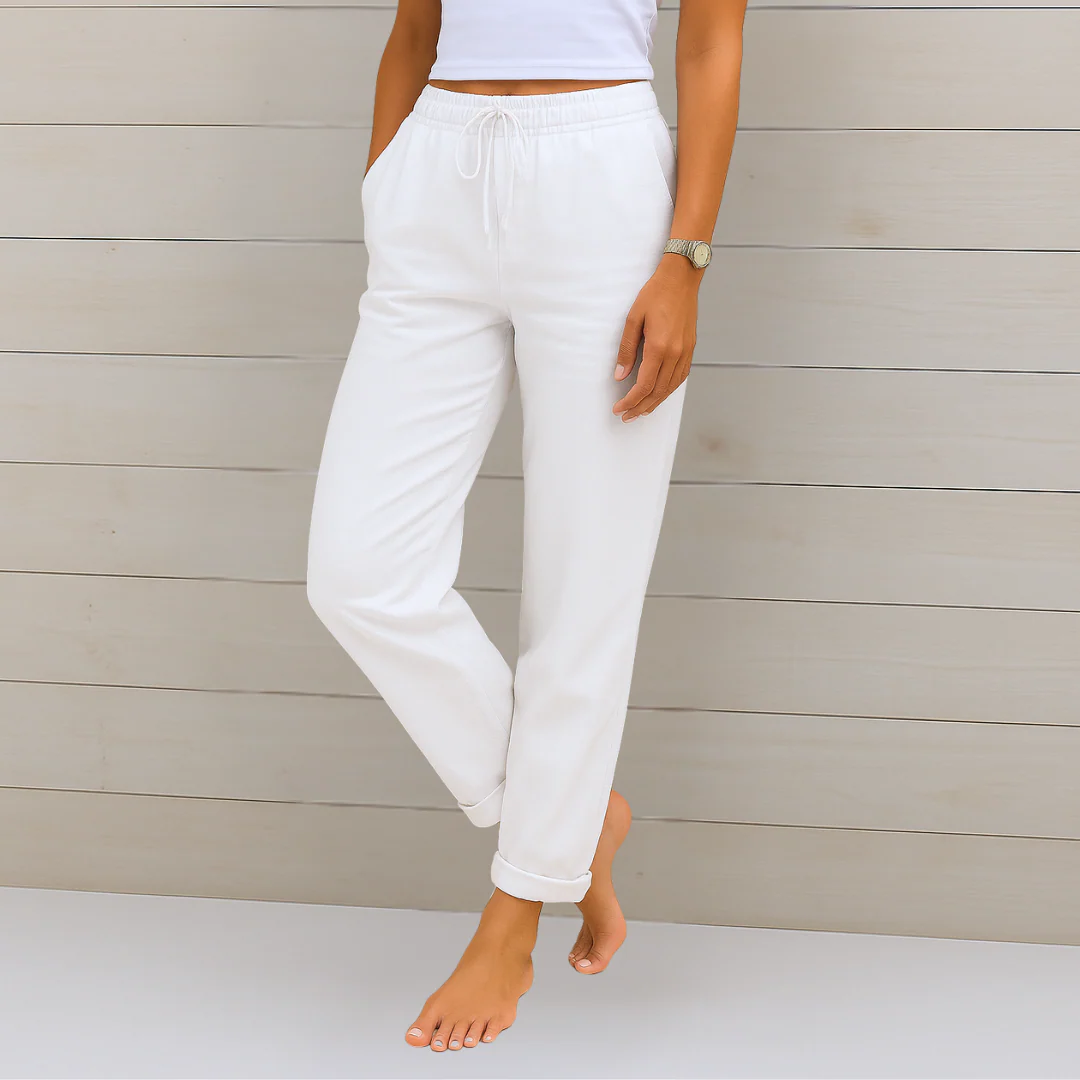 Luisa® | Breathable linen women's trousers - Image 7