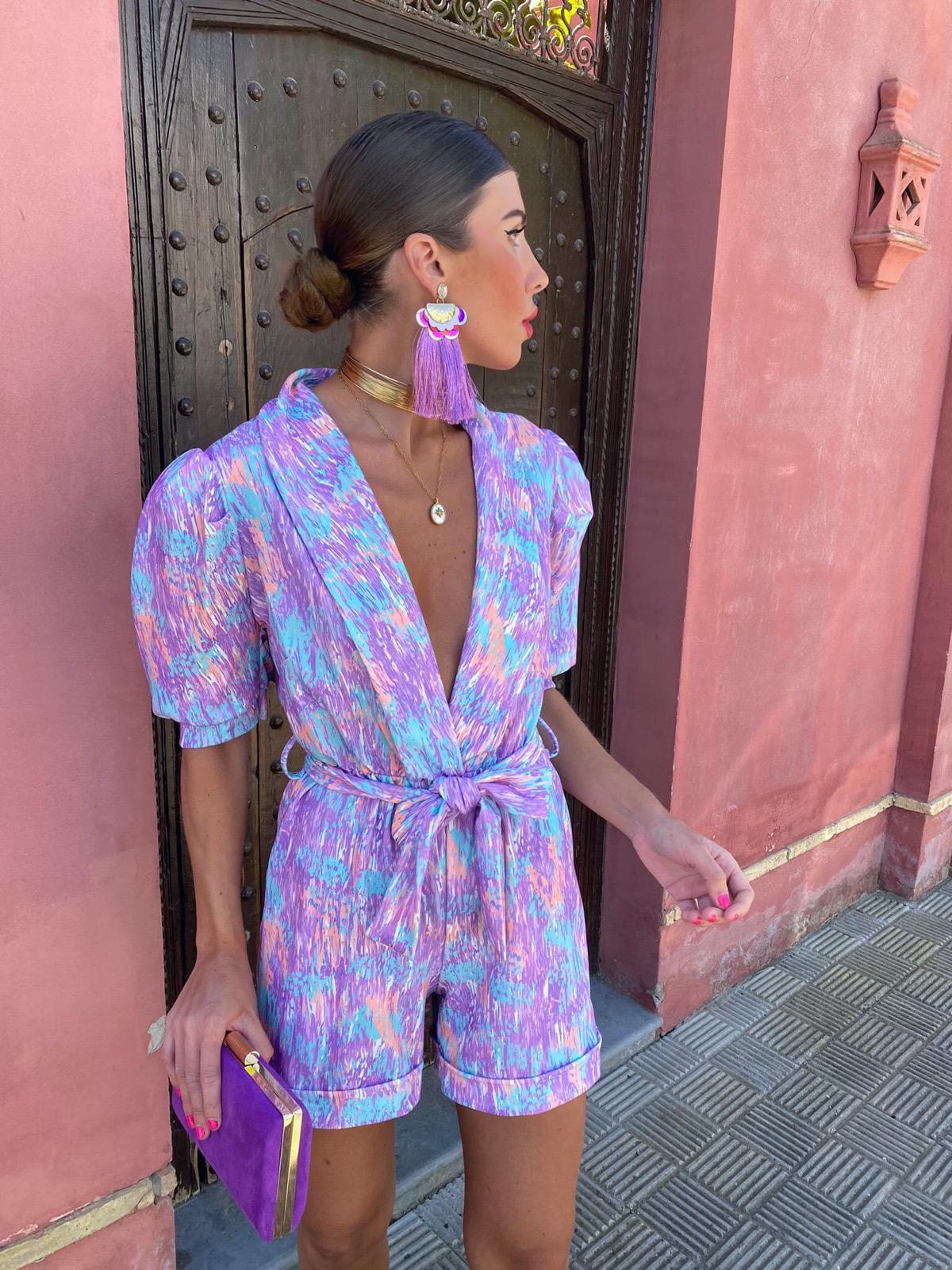 Luisa® | Bright Fashion Short Jumpsuit - Image 3