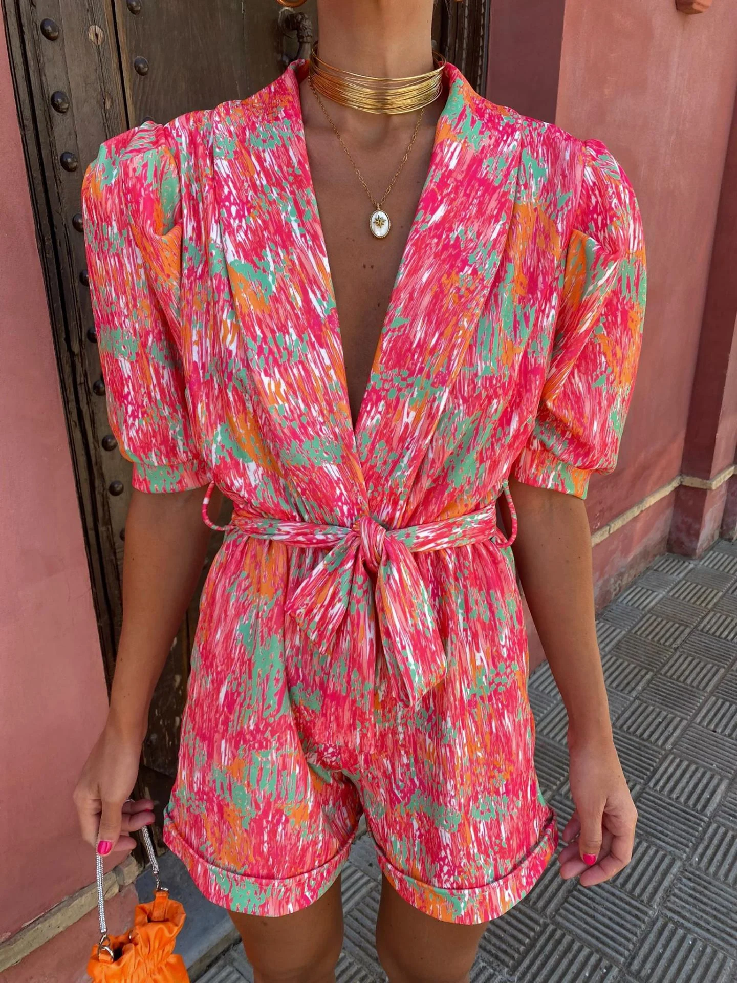 Luisa® | Bright Fashion Short Jumpsuit - Image 5